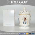 Customized luxury diamond inlay decorative gift ceramic loose tea jars